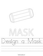 Design a Mask Handwriting Sheet