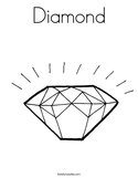 Diamond Coloring Page
