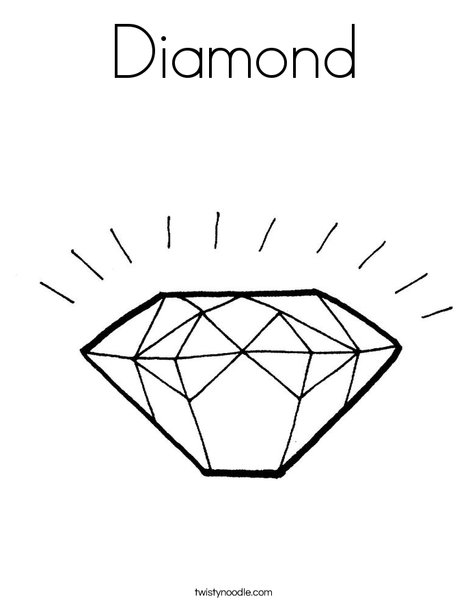 Diamond Coloring Page