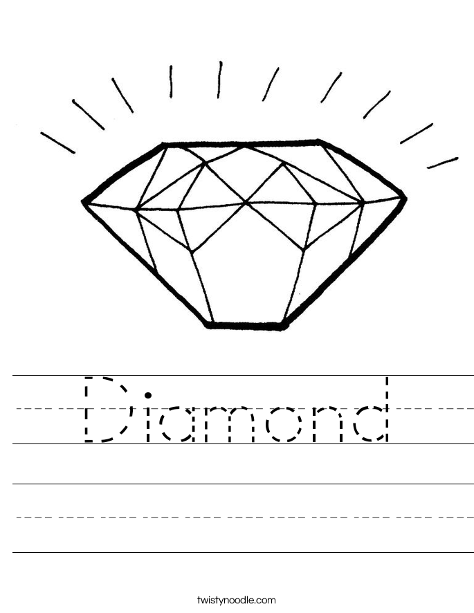Diamond Worksheet Twisty Noodle Diamond Worksheet Twisty Noodle