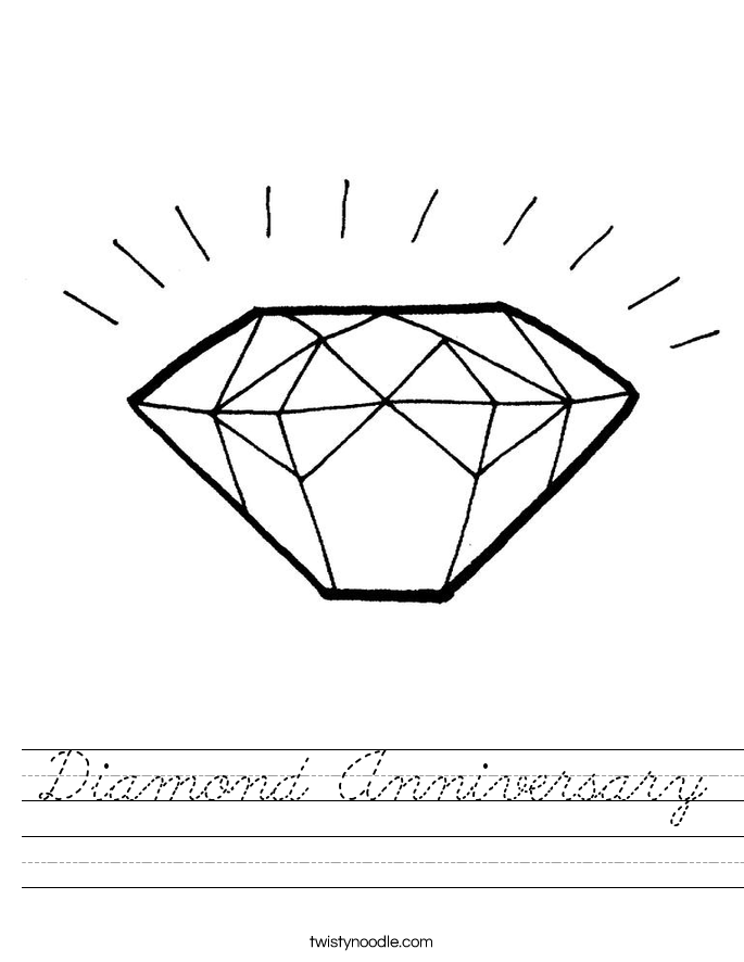 Diamond Anniversary Worksheet