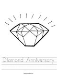 Diamond Anniversary Worksheet