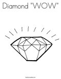 Diamond "WOW" Coloring Page