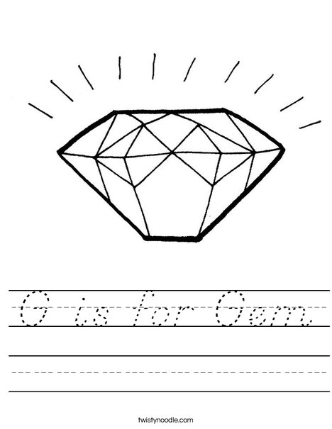 Diamond Worksheet