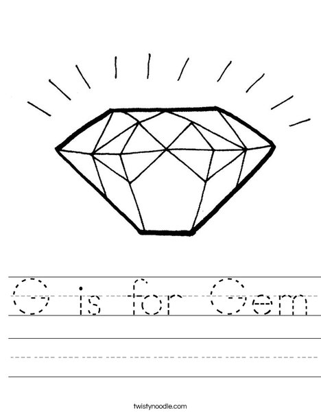 Diamond Worksheet