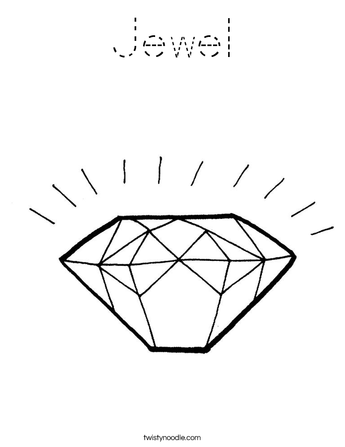 Jewel Coloring Page