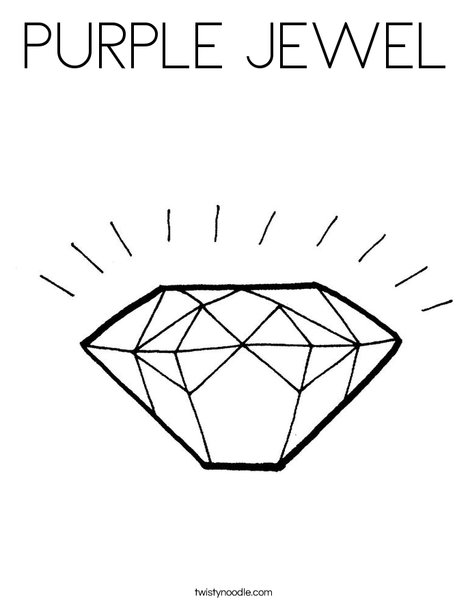 jewel coloring page