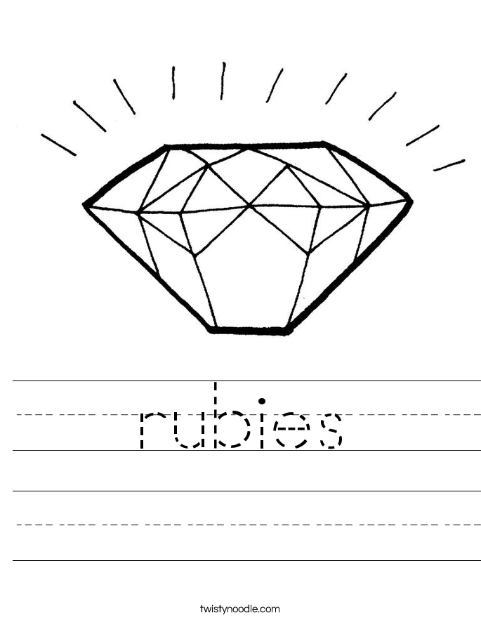 rubies Worksheet