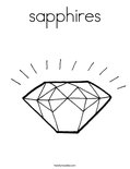 sapphires Coloring Page