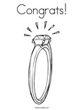 Congrats! Coloring Page