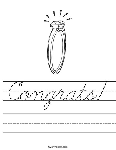 Diamond Engagement Ring Worksheet