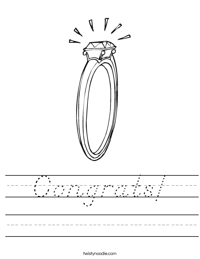 Congrats! Worksheet