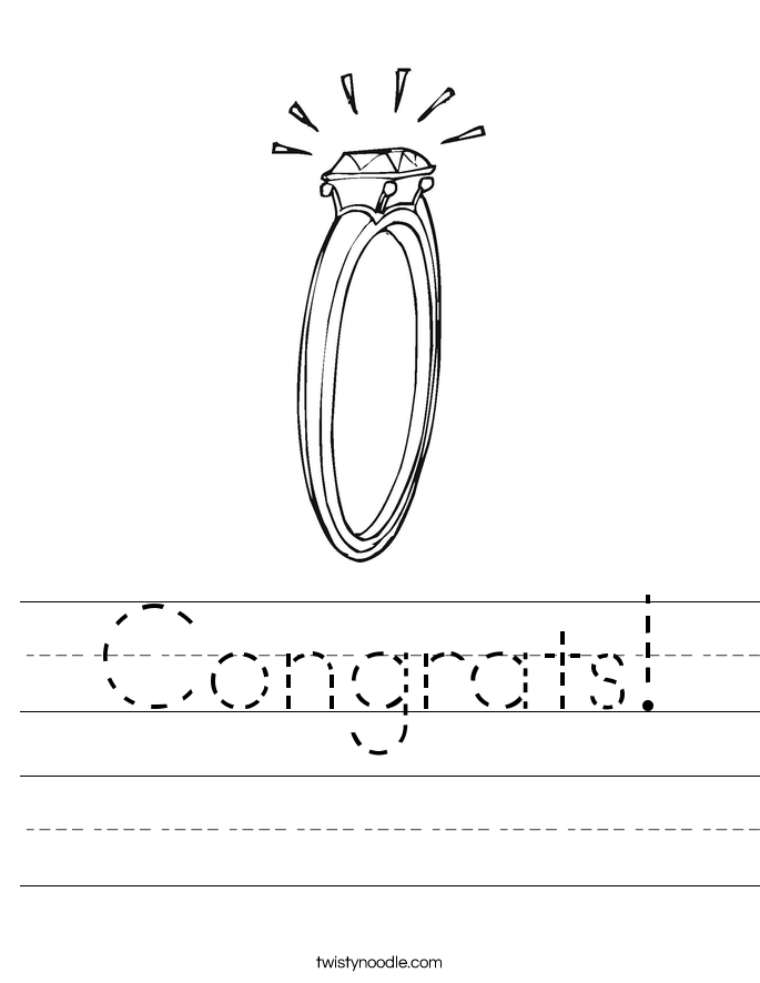 Congrats! Worksheet