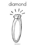 diamond Coloring Page