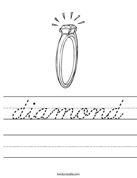 Diamond Engagement Ring Worksheet