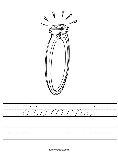 Diamond Engagement Ring Worksheet