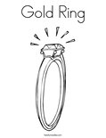 Gold RingColoring Page