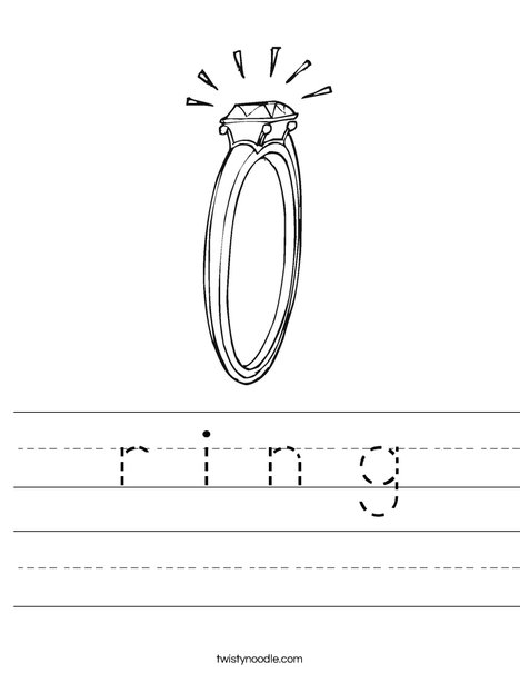 Diamond Engagement Ring Worksheet