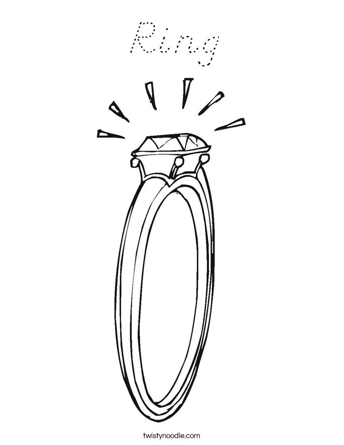 Ring Coloring Page