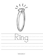Ring Handwriting Sheet