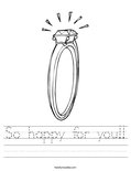 So happy for you!! Worksheet