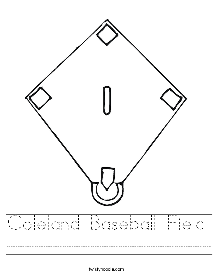 Coleland Baseball Field Worksheet