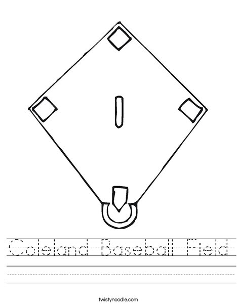 Baseball Diamond Worksheet