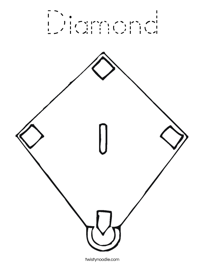 Diamond Coloring Page
