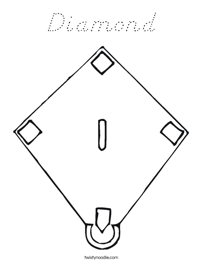 Diamond Coloring Page