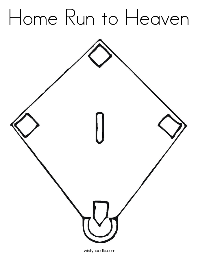 Home Run to Heaven Coloring Page