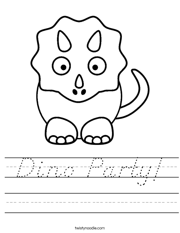 Dino Party! Worksheet