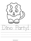 Dino Party! Worksheet