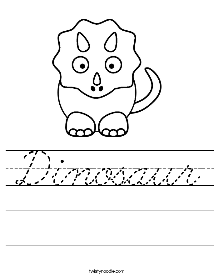 Dinosaur Worksheet