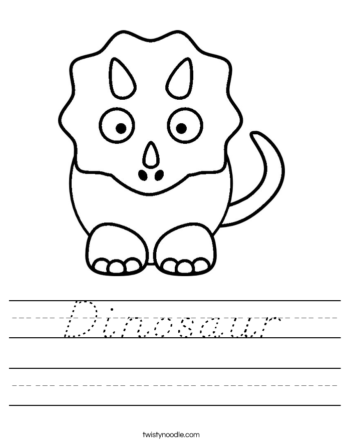 Dinosaur Worksheet