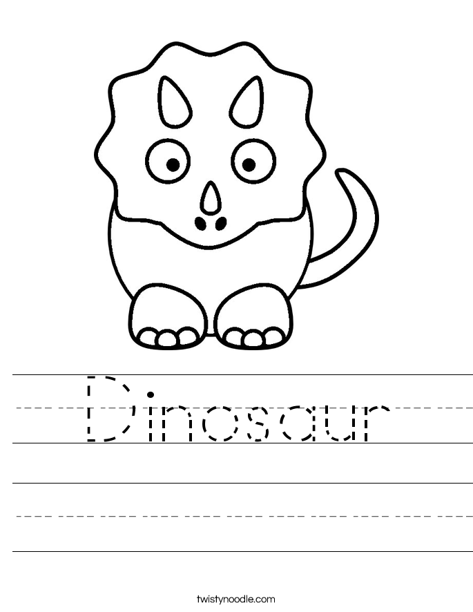 Dinosaur Worksheet