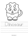 Dinosaur Worksheet