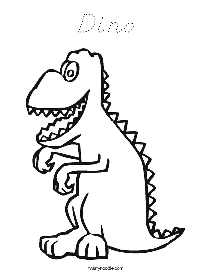 Dino Coloring Page