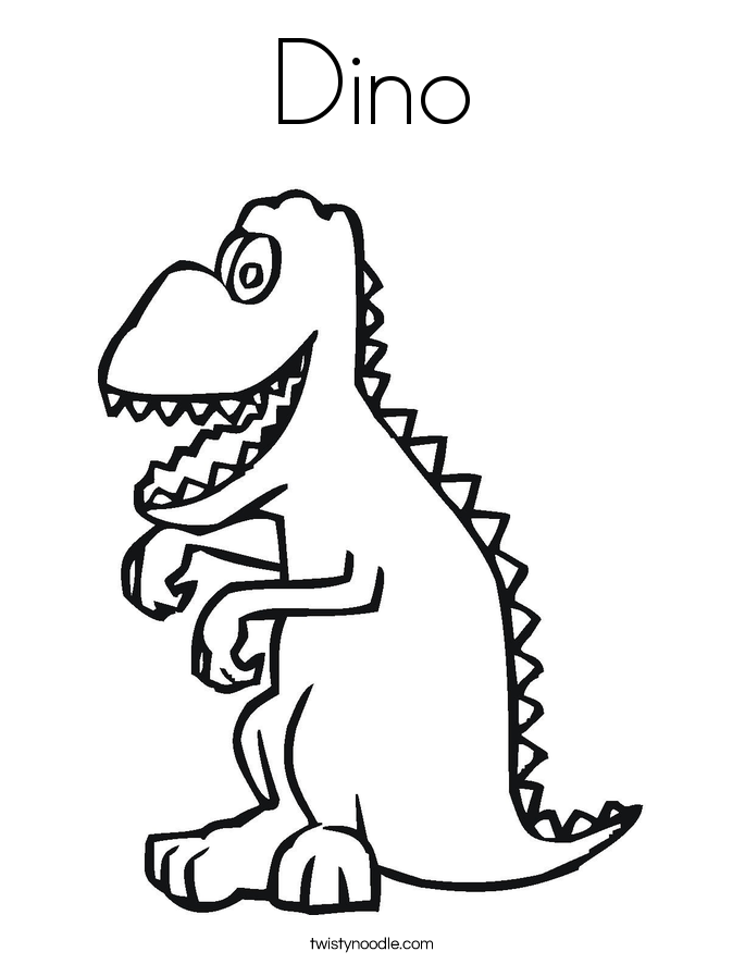 Dino Coloring Page