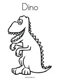 Dino Coloring Page