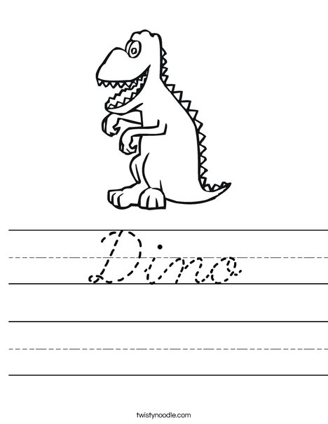 T-Rex Worksheet