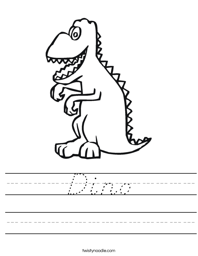 Dino Worksheet