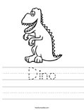 Dino Worksheet