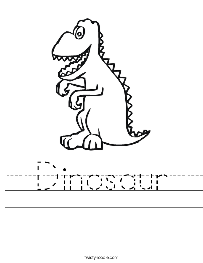 Dinosaur Worksheet