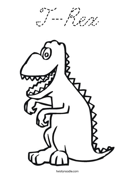 T-Rex Coloring Page