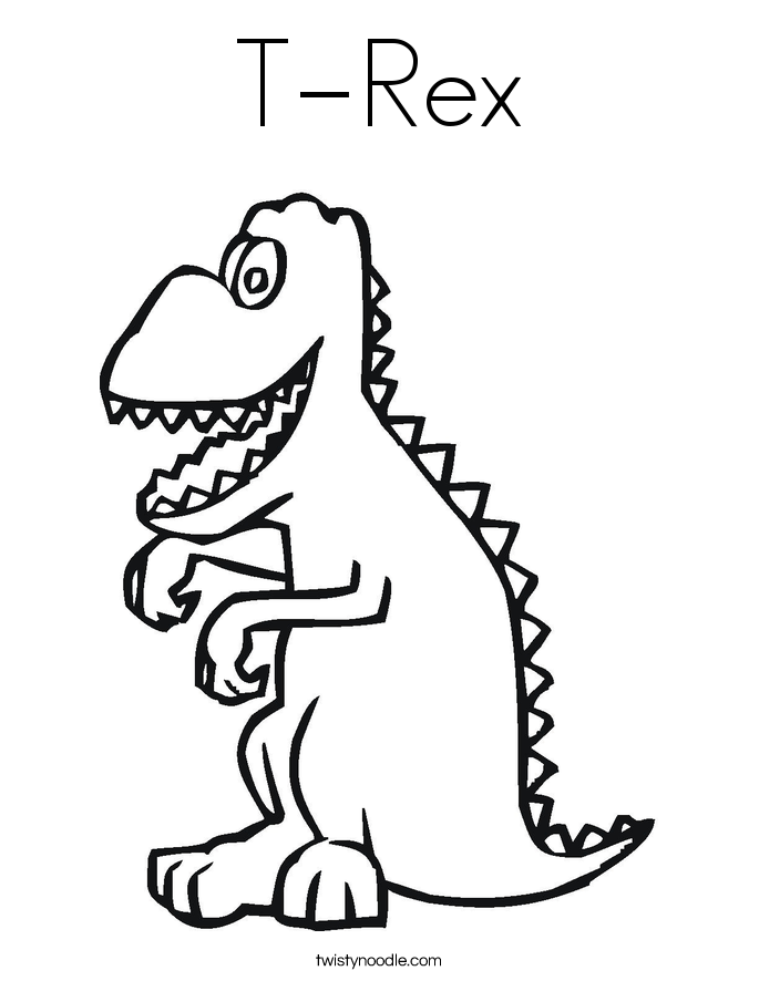 T-Rex Coloring Page