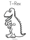 T-RexColoring Page