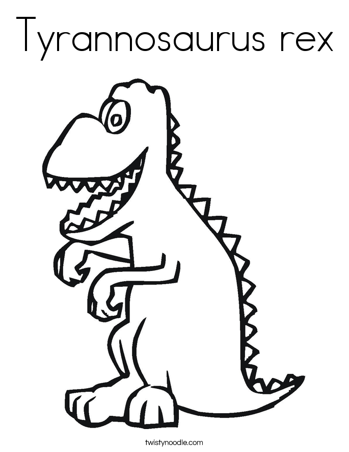 Tyrannosaurus rex Coloring Page