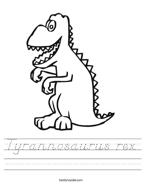 T-Rex Worksheet