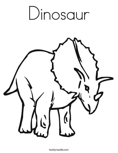 Dinosaur Coloring Page