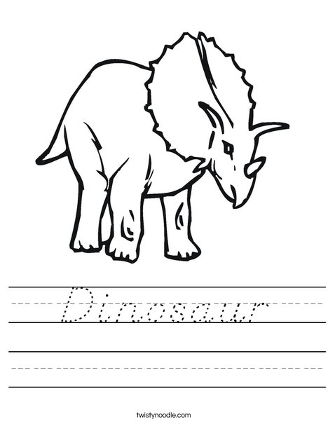 Dinosaur Worksheet